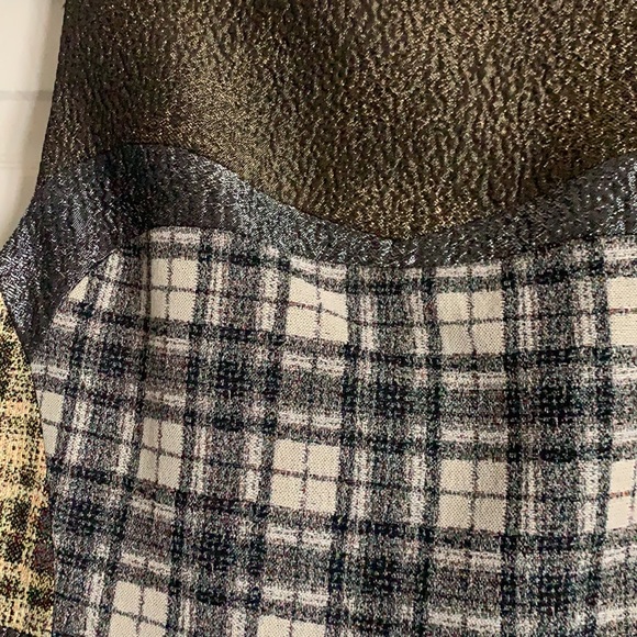 ANTONIO BERARDI
Metallic woven-paneled checked dress size Size: IT 44 US8 - Picture 5 of 12